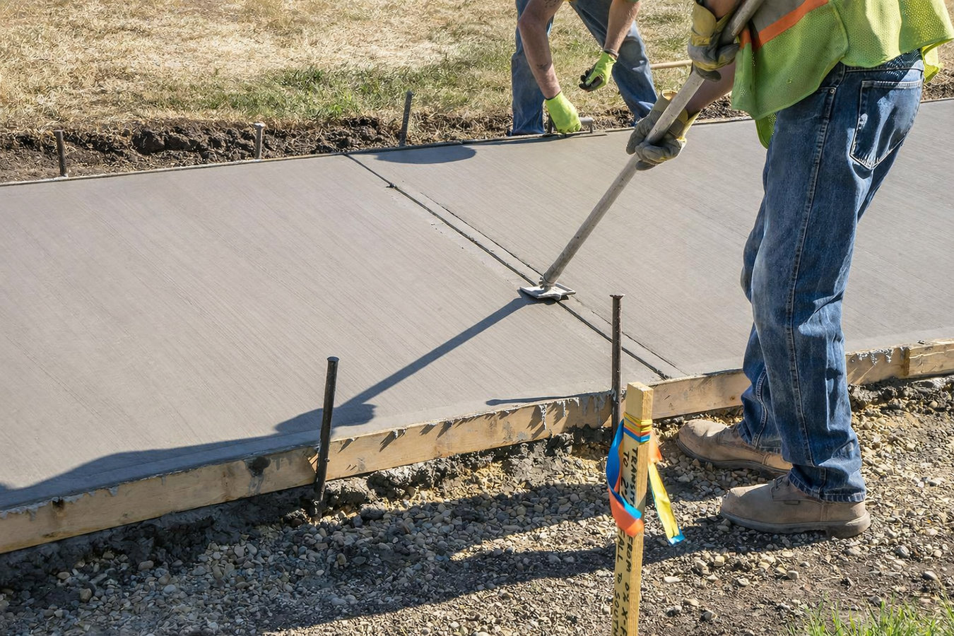 Concrete sidewalk building in Miami Gardens, FL