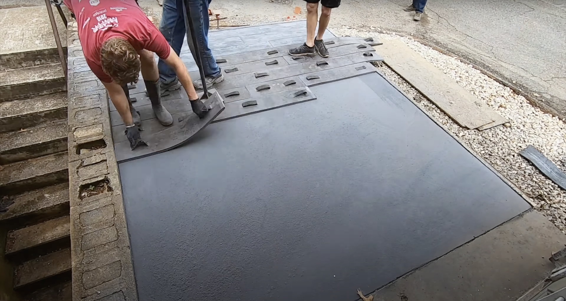 Expert concrete installation and finishing techniques Professional concrete finishing work showing attention to detail